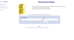 Desktop Screenshot of cylex-branchenbuch-giessen.de